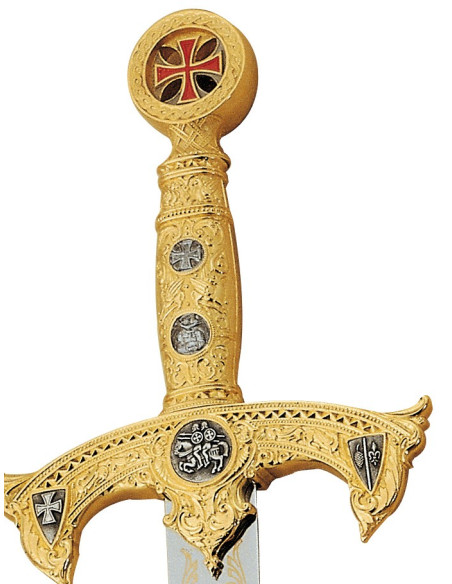 Spada dei Templari in Oro