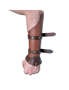 Bracciali in pelle regolabili per LARP, coppia