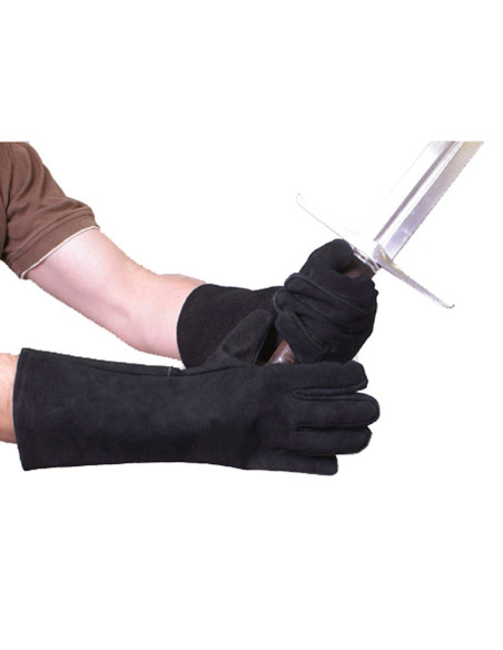 Guanti rinascimentali in pelle crosta