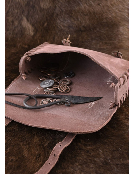 Borsa medievale con due fibbie