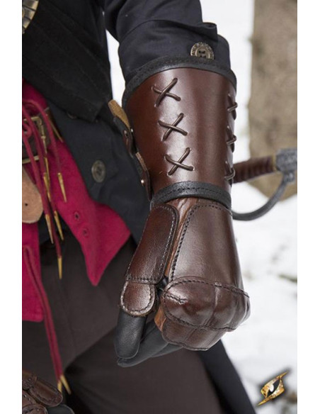 Guanto in pelle, braccio sinistro (1...