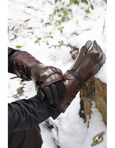 Guanto in pelle, braccio sinistro (1...