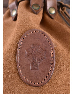 Borsa Celta in pelle scamosciata con coulisse 2