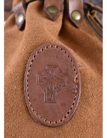 Borsa Celta in pelle scamosciata con...