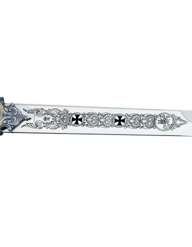 Spada dei Templari in Argento