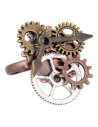 Anello regolabile SteamPunk Gears Clock
