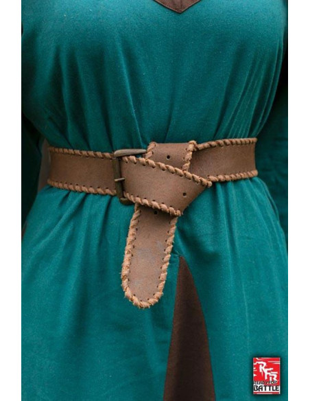 Cintura medievale in pelle, 100 cm.