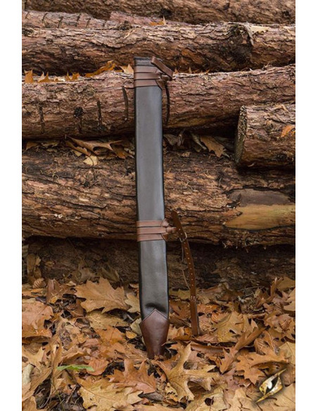 Lungo fodero in pelle, mano destra