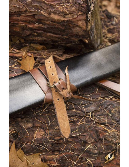 Lungo fodero in pelle, mano destra