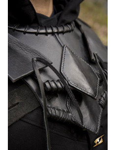 Gorgiera da elfo in pelle nera 2