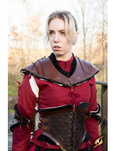 Gorgiera da spalla nobile marrone scuro