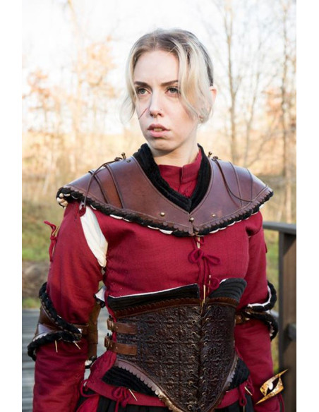 Gorgiera da spalla nobile marrone scuro