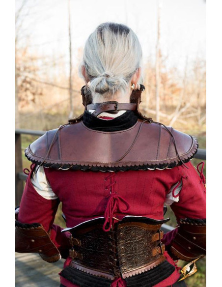 Gorgiera da spalla nobile marrone scuro