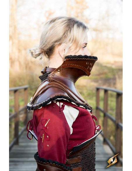 Gorgiera da spalla nobile marrone scuro