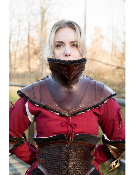 Gorgiera da spalla nobile marrone scuro