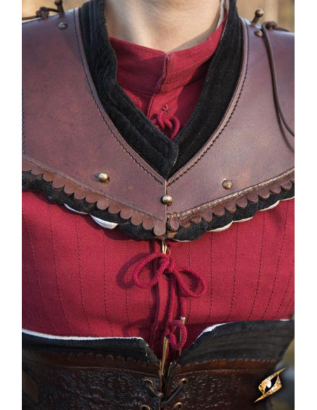 Gorgiera da spalla nobile marrone scuro