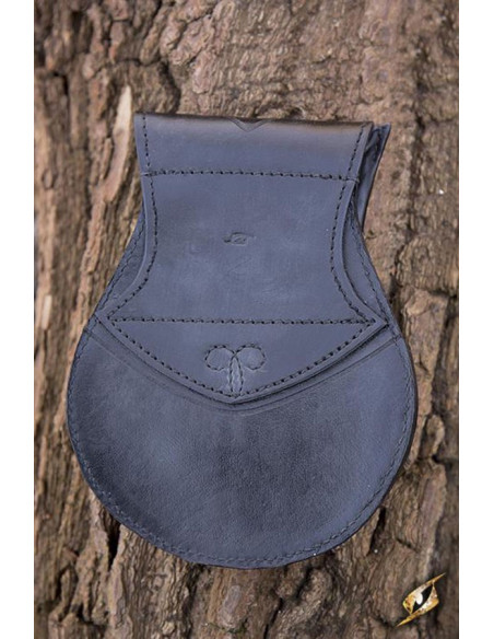 Borsa elfica in pelle nera