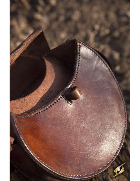 Borsa medievale rotonda marrone