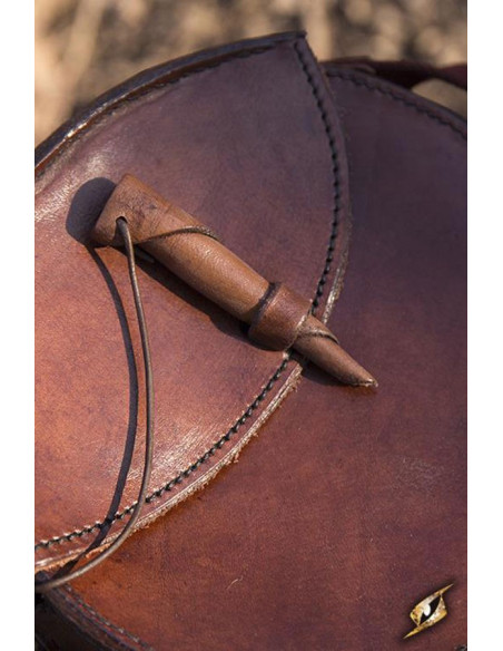 Borsa medievale rotonda marrone