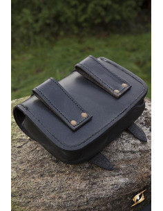 Borsa in pelle da guerriero medievale 2