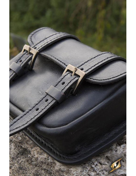 Borsa in pelle da guerriero medievale