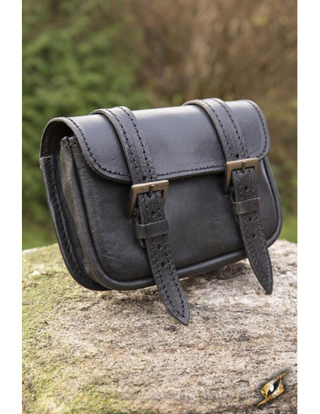 Borsa in pelle da guerriero medievale