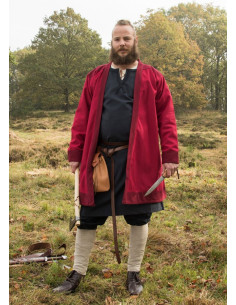 Tunica vichinga Klappenrock Bjorn in rosso 2