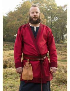 Tunica vichinga Klappenrock Bjorn in rosso