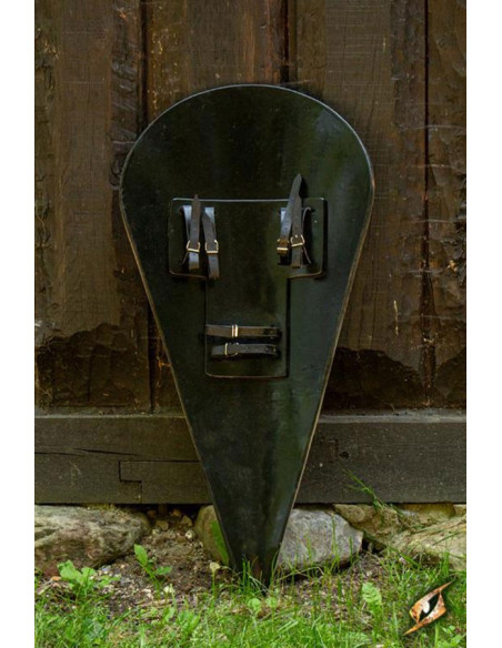 Scudo normanno del lupo rosso