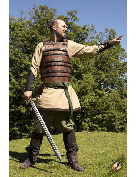 Armatura celtica lamellare in cuoio