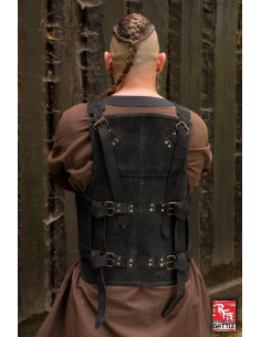 Armatura vichinga in pelle nera 2