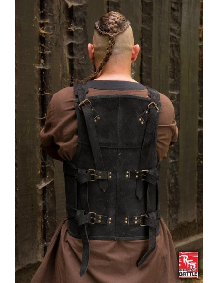 Armatura vichinga in pelle nera