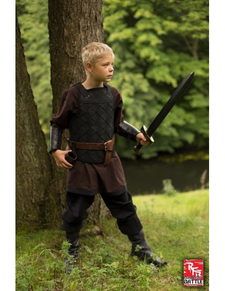 Armatura vichinga in pelle nera