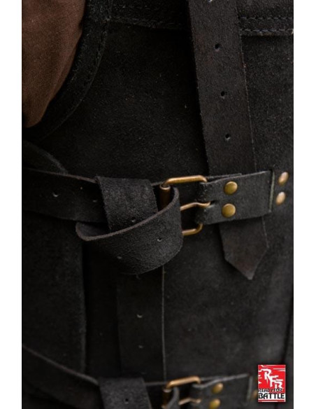 Armatura vichinga in pelle nera