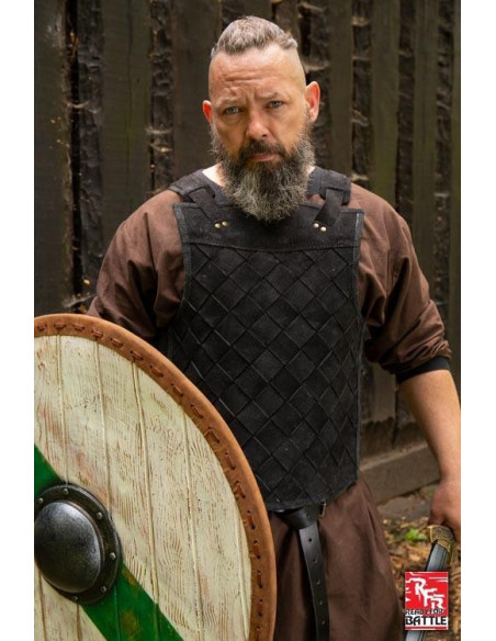 Armatura vichinga in pelle nera