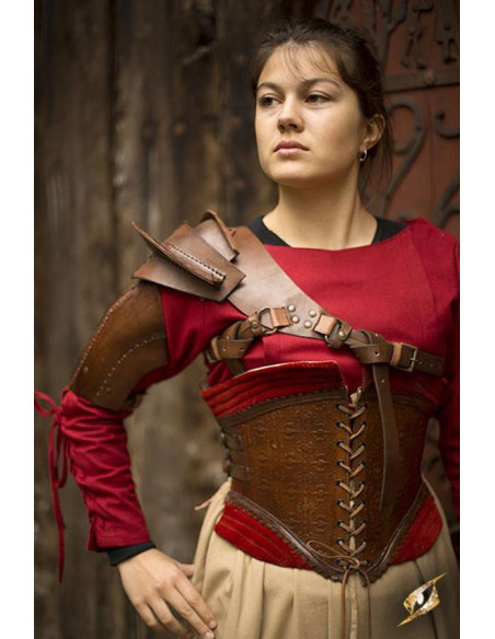 Protezione spalla in pelle