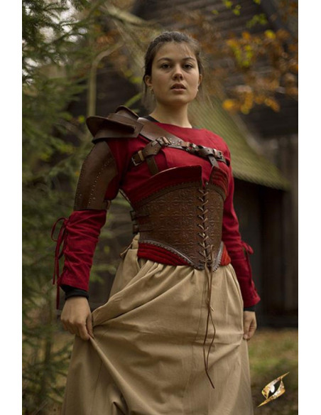 Protezione spalla in pelle