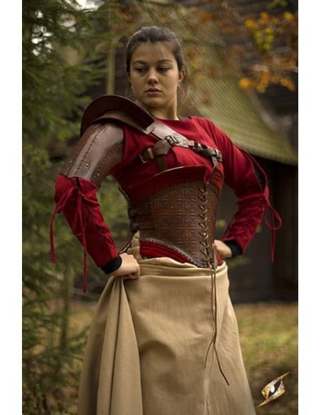 Protezione spalla in pelle