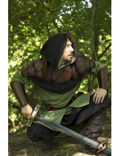 Gorgiera medievale in pelle bicolore 2