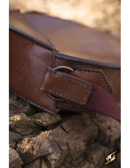 Borsa medievale rotonda con cinturino