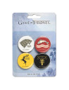 Set B di 4 Pin della saga di Game of Thrones