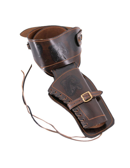 Bella casa di pelle per revolver breve