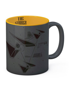 Tazza in ceramica Striker grigio-giallo di Star Wars