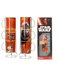 Set di 3 tazze in ceramica impilabili BB-8 Star Wars...