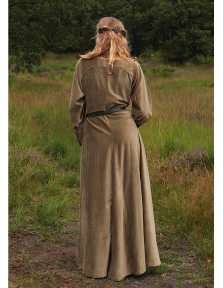 Abito medievale Isabel, Velluto Verde