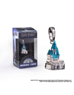 Ciondolo Hogwarts in argento, Lumos, Harry Potter