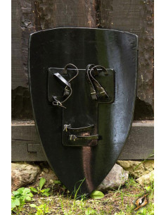 Scudo templare rosso 90 x 60 cm. lattice 2