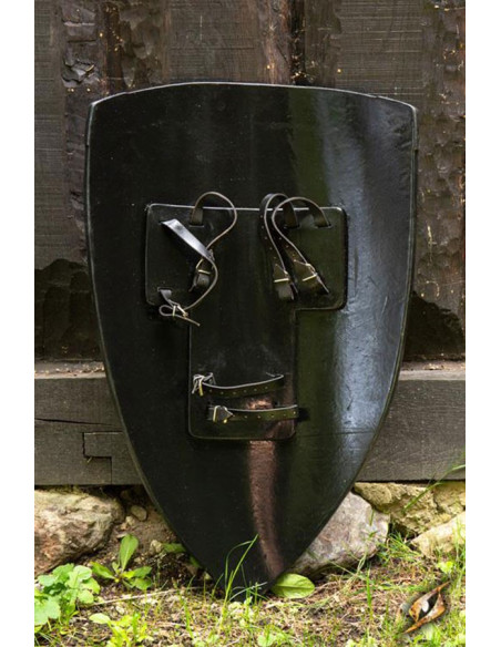 Scudo templare rosso 90 x 60 cm. lattice