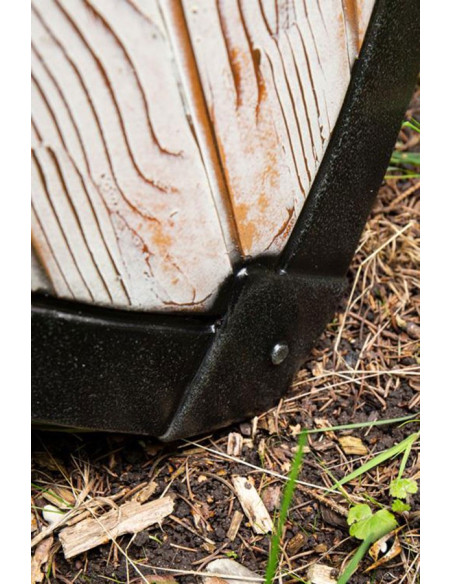 Scudo templare rosso 90 x 60 cm. lattice