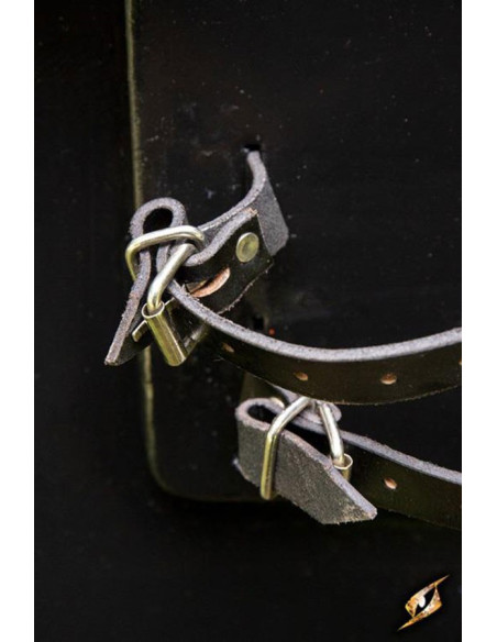 Scudo templare rosso 90 x 60 cm. lattice